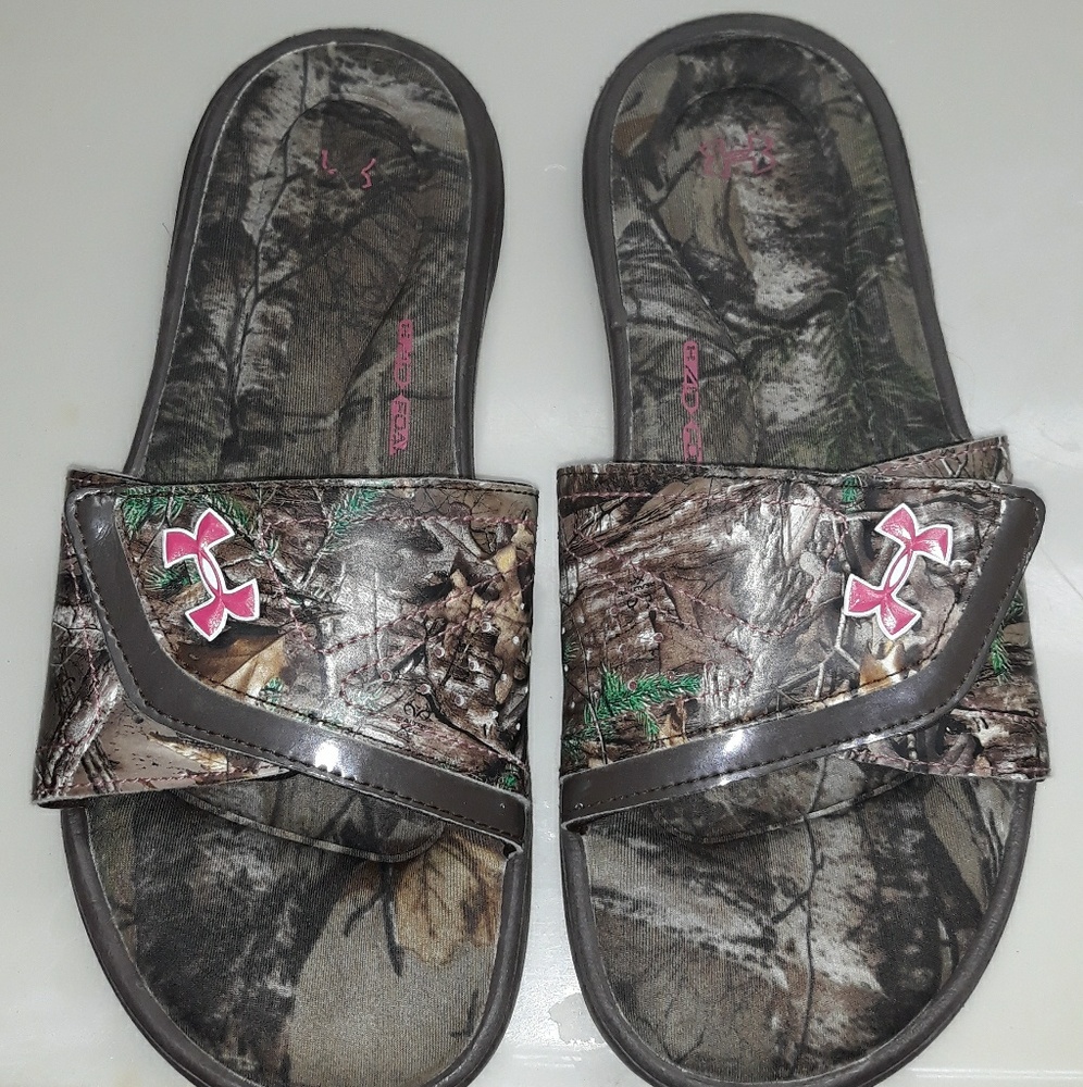 Under Armour Ignite Camo Vii Slide Girls Camo